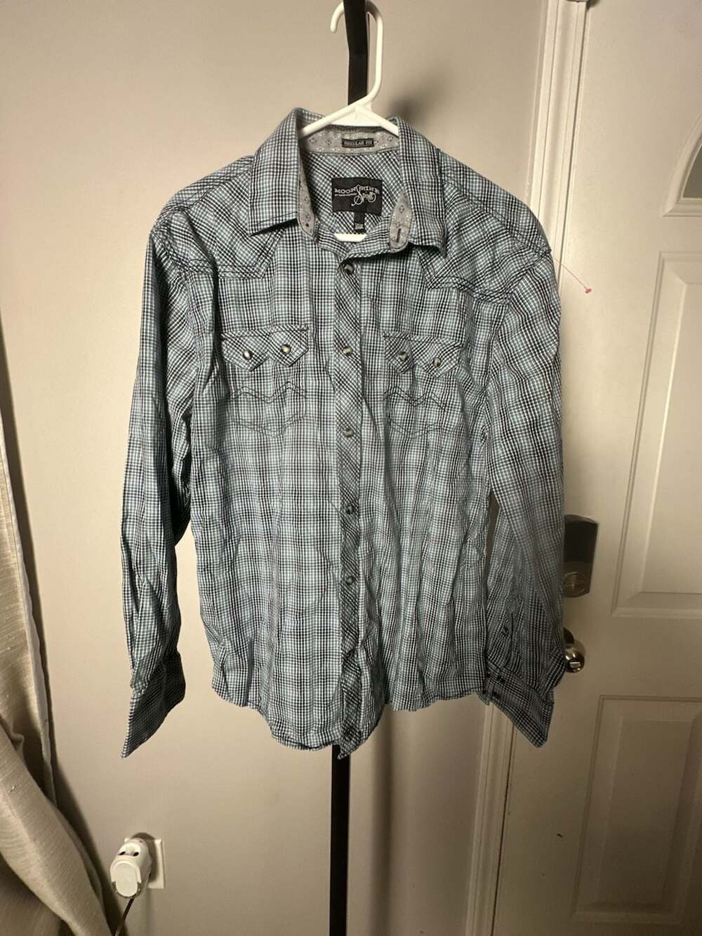 Moonshine Spirit by Brad Paisley Men's Long Sleeve Plaid Snap Western Shirt#954
